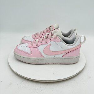 Nike Court Borough Low Recraft Youth Sz 6Y Women 7.5 DV5456-105 Pink White Shoes